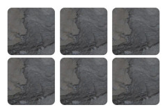Pimpernel: Pimpernel Midnight Slate Design Set med 6 glasunderlägg