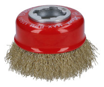 Bosch X Lock Crimped Brass Wire Cup Brush