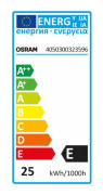 PÄRONONLAMPA OSRAM T26 MATT 25W 190LM E14