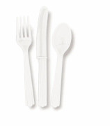 Bestick vita 18-pack