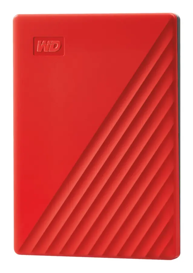 WD My Passport bärbar hårddisk 2 TB (röd)