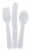 Bestick genomskinliga 18-pack