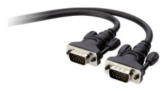  Belkin PC Monitor Cable - VGA-kabel - HD-15 (VGA) (hane) till HD-15 (VGA) (hane) - 3 m - formpressad, tvinnad, tumskruvar