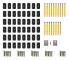 vidaXL WPC massiva golvplattor med tillbehör 10 m² 2,2 m teak