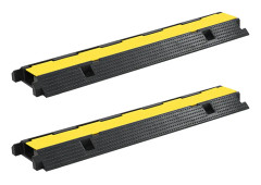 vidaXL Kabelskydd 2 st 1 kanal gummi 100 cm