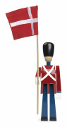 Kay Bojesen Denmark Kay Bojesen fanbärare med textilflagga 22 cm