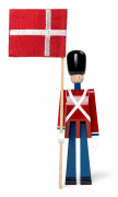 Kay Bojesen Denmark Kay Bojesen fanbärare med textilflagga mini 18,5 cm