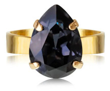 Ringar "Mini Drop Ring Gold - Graphite" - Caroline Svedbom