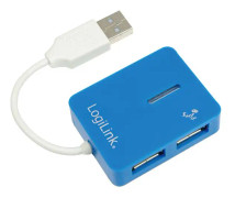 LOGILINK ''USB-HUB ''''Smile'''' 4-Port o. NT blau