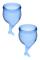Satisfyer - Feel Secure Menstrual Cup, Blue (2 pack)