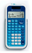 Texas Instruments TI-34 MULTIVIEW Skolräknare Vit, Blå Display (ställen): 16 solcell, batteri (B x H x D) 80 x 19 x 158