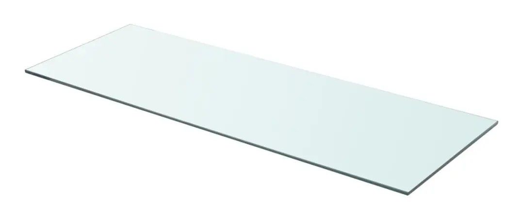vidaXL Hyllplan glas genomskinlig 80x30 cm