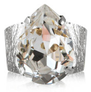 Ring "Classic Drop Ring Rhodium- Crystal" Caroline Svedbom
