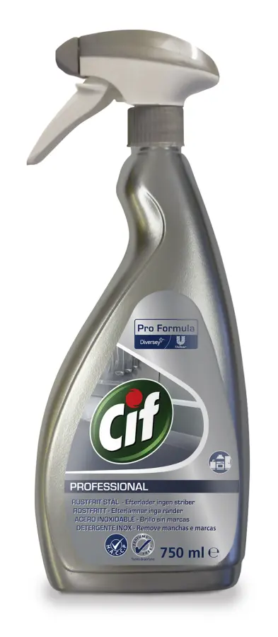 Rengöringsmedel Cif Professional Rostfritt & Glas 750ml
