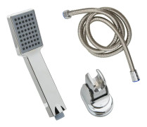 vidaXL Duschhandtag med 1,5 m slang krom