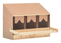 vidaXL Värprede 3 fack 72x33x54 cm massiv furu