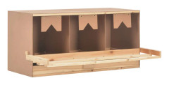 vidaXL Värprede 3 fack 96x40x45 cm massiv furu