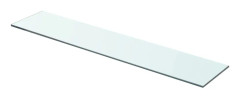 vidaXL Hyllplan glas genomskinlig 70x15 cm