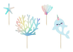 Cake Topper Narwhal Party Havstema