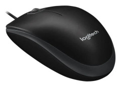 910-003357 - Logitech B100 - Mus - höger- och vänsterhänta - optisk - 3 knappar - kabelansluten - USB - svart