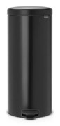 Pedal Bin newIcon, 30 litre, Soft Closing, Plastic Inner Bucket - Matt Black