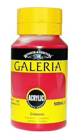 Akrylfärg Galeria 500ml mörkröd