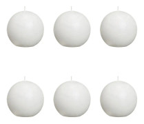 Bolsius Blockljus klotformat 80 mm vit 6-pack