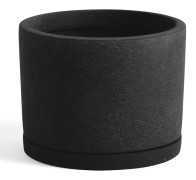 HAY - Plant Pot w/saucer Large - Black
