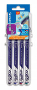 Fineliner Pilot Frixion 4-p svart/grön/blå/röd