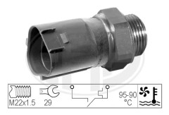 Temperaturswitch, kylarfläkt - audi, seat, skoda, vw - OE 1J0 959 481, 6X0 959 481