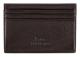 Pebble Leather Cardcase - Brun