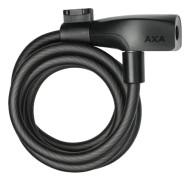 AXA Resolute 8-150 - Spirallås med nyckel - 150 cm - Svart