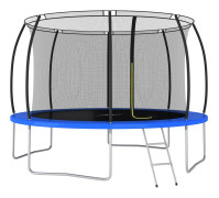 vidaXL Studsmatta rund 366x80 cm 150 kg