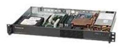 Supermicro SC510 L-200B - kan monteras i rack - 1U - Chassi - Server (Rack) - Svart
