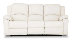 Reclinersoffa 3-sits Konstläder Beige