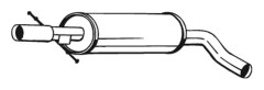 Mittenljuddämpare - audi, seat, skoda, vw - OE 1J0253209B, 1J0253209N, JZW253209