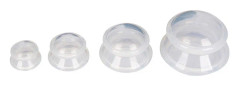 Transparenta silikon koppor 4x