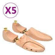 vidaXL Skoblock 5 par stl. 40-41 massiv furu