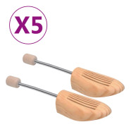 vidaXL Skoblock 5 par stl. 46-48 massiv furu