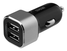 Deltaco Billaddare med 2xUSB-A, 2.4 A, 17W