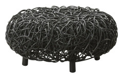 Loop pall svart rotting Cane-Line