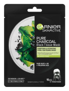 Skin Active Charcoal Tissue Mask Black Algae -