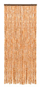 vidaXL Insektsdraperi ockra och vit 56x185 cm chenille