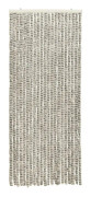 vidaXL Insektsdraperi ljusgrå och mörkgrå 56x185 cm chenille
