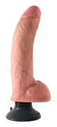 King Cock 7" Vibrating Cock with Balls