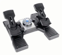 Logitech G G Saitek Pro Flight Rudder Pedals Svart, Silver USB 2.0 Flykt Sim Analog / Digital PC