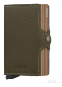 SECRID Twinwallet Saffiano Olive
