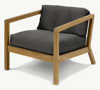 Virkelyst Fåtölj Teak/Charcoal Skagerak