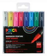 Posca - PC1MC - Extra Fine Tip Pen, 8 pc