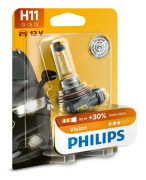 Halogenlampa PHILIPS Vision H11 PGJ19-2 - bmw, honda, dacia, land rover, jeep, volvo, subaru, alpina, suzuki, iveco, renault, infiniti, dodge, abarth,